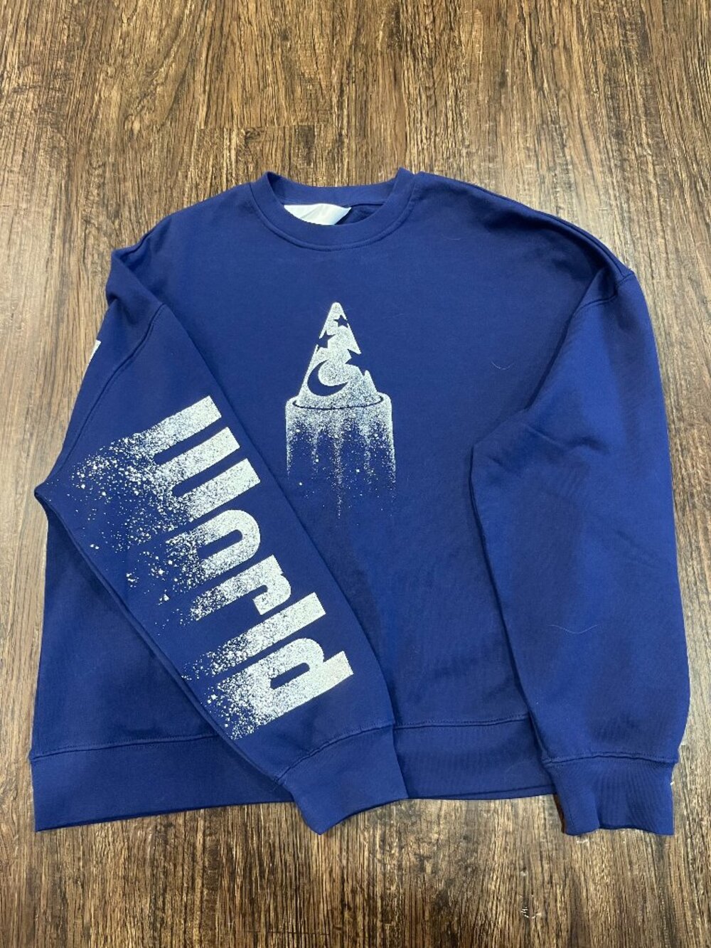 Disney Blue Oversized Crewneck Sweatshirt